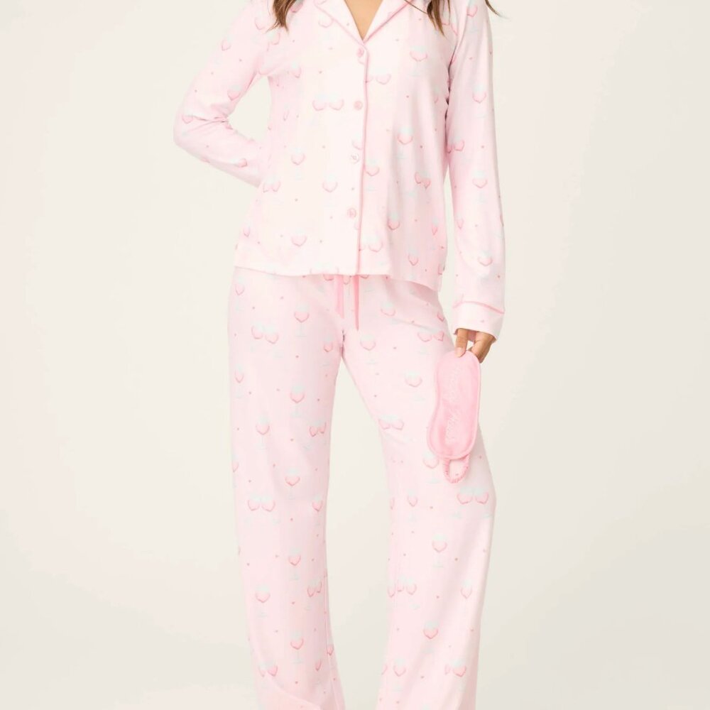 Happy Hour PJ Set with Eye Mask by PJ Salvage